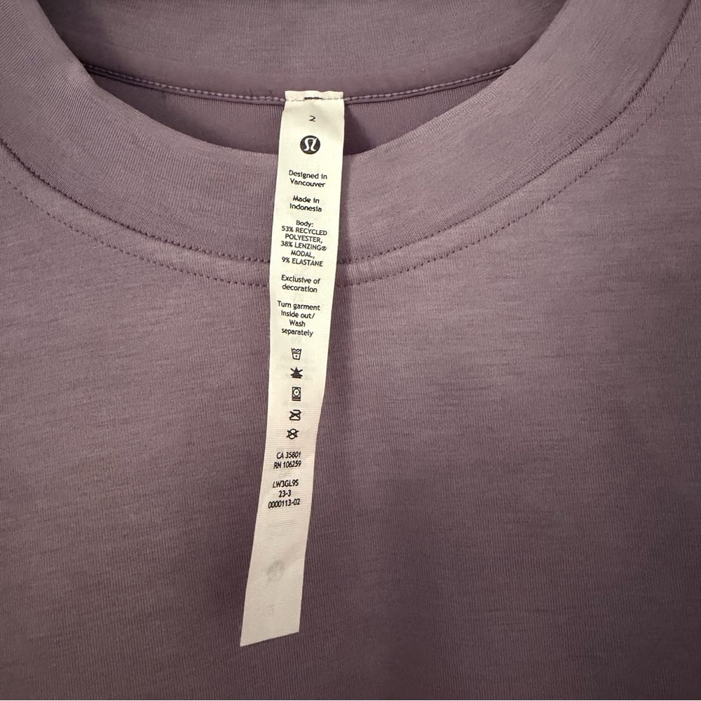 Lululemon Lavender oversized crewneck sweatshirt in size 2 - Picture 6 of 7
